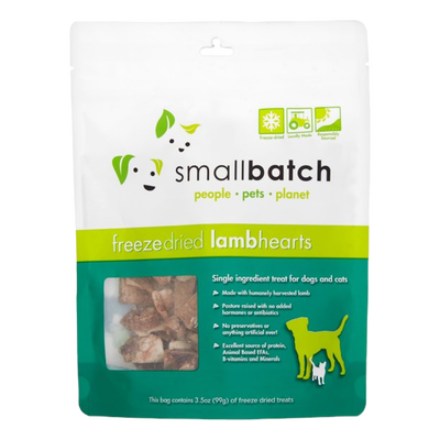 Freeze Dried Lamb Hearts 3.5-oz