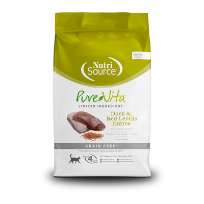 PureVita Grain Free Salmon and Peas Entrée Cat Dry Food, 12-lb