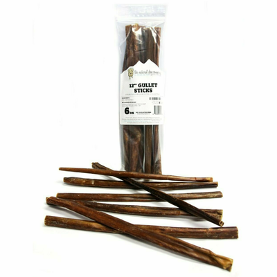 Tuesday's Natural Dog Co. 12" Gullet Sticks Dog Treat, 6-oz