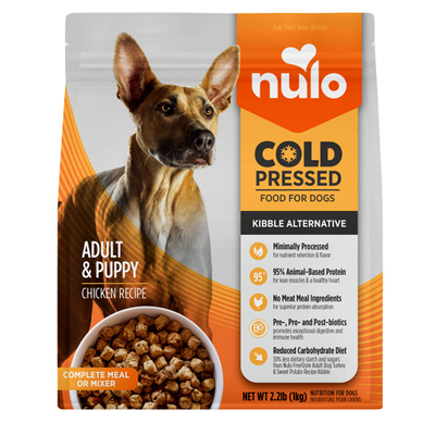 Nulo Cold Pressed Chicken Recipe Grain-Free Puppy & Adult Dry Dog Food, 2.2LB Bag