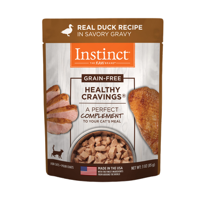 Instinct Healthy Cravings Grain-Free Real Duck Recipe In Savory Gravy Wet Cat Food Topper
