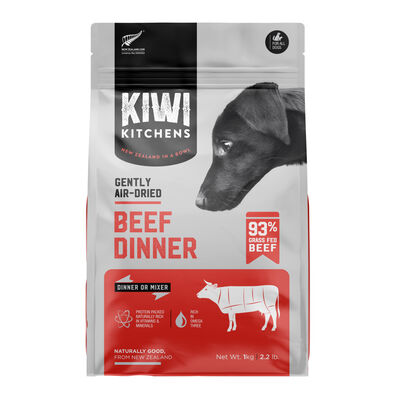 Kiwi Kitchens Gently Air-Dried Beef Dinner Dog Food, 2.2-lb