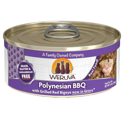 Weruva Classic Cat Food, Polynesian Bbq With Grilled Red Bigeye In Gravy, 5.5-oz Can