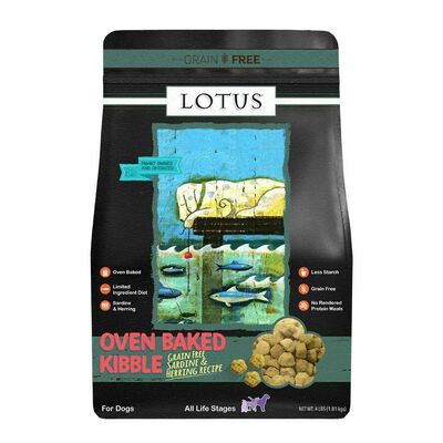 Lotus Grain-Free Sardine And Herring Dry Dog Food, 20-lb