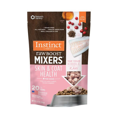 Instinct Freeze-Dried Raw Boost Mixers Grain-Free Skin & Coat Health Recipe Dog Food Topper, 5.5-oz
