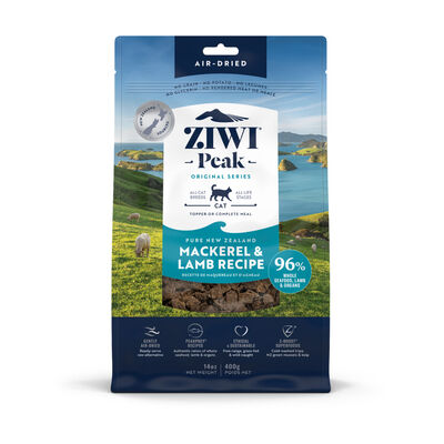 ZIWI Peak Air-Dried Mackerel & Lamb Recipe Cat Food, 14-oz