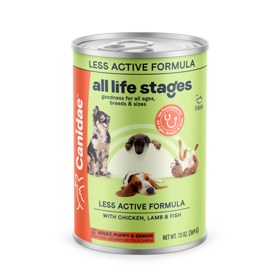 Less Active Formula With Chicken, Lamb & Fish Dog Can, 13-oz