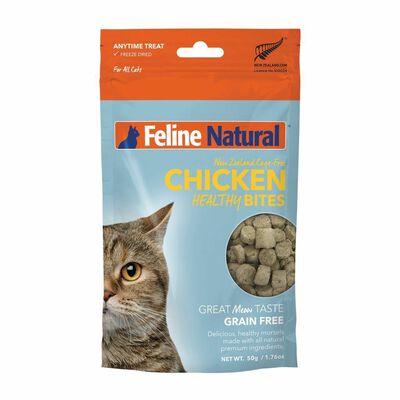 Feline Natural Chicken Healthy Bites Freeze Dried Cat Treat