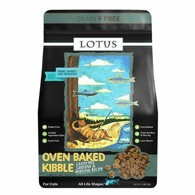 Lotus Grain-Free Sardine And Herring ALS (All Life Stages) Dry Cat Food