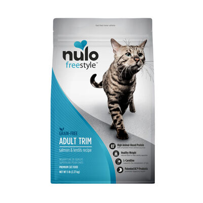 Nulo FreeStyle Adult Trim Cat Grain-Free Salmon & Lentils Bag, 5-lb
