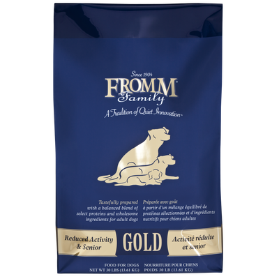 Fromm Family Reduced Activity & Senior Gold Food for Dogs 30lb