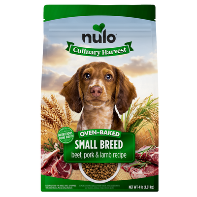 Nulo Dog Culinary Harvest Small Breed Beef, Pork & Lamb Dry food, 4-lb