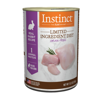 Instinct Limited Ingredient Diet Grain-Free Real Rabbit Recipe Canned Dog Food