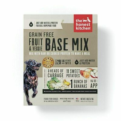 The Honest Kitchen Dehydrated Grain Free Fruit & Veggie Base Mix Recipe For Dogs