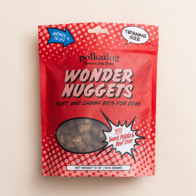 Polkadog Sweet Potato & Beef Wonder Nuggets Dog Treats Bag, 12-oz