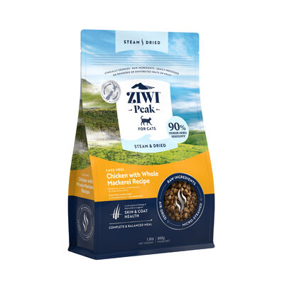 Ziwi Peak Steam & Dried Chicken with Whole Mackerel Recipe Cat Food, 1.8-lb