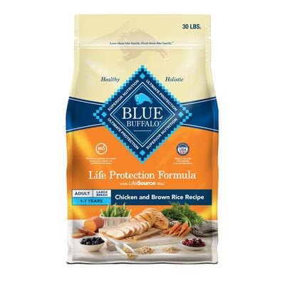 Blue Buffalo Life Protection Formula Large Breed Chicken & Brown Rice Recipe Adult Dry Dog Food, 30-lb