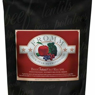 Fromm Four-Star Nutritionals® Beef Frittata Veg® Recipe Food for Dogs, 26-lb