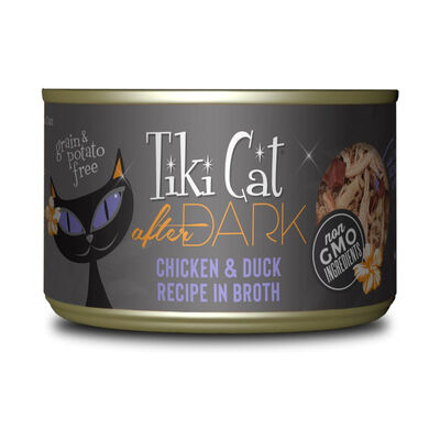 Tiki Cat After Dark Wet Cat Food Chicken & Duck Can, 5.5-oz