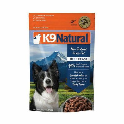 K9 Natural Beef Feast Freeze Dried Dog Food