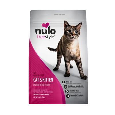 Nulo FreeStyle Cat & Kitten Grain-Free Chicken & Cod Bag, 5LB