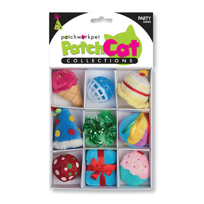 Patchwork Pet Party Box Set Cat Toy, 7-in