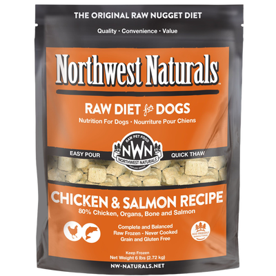 Frozen Raw Chicken/Salmon Nug 6-lb