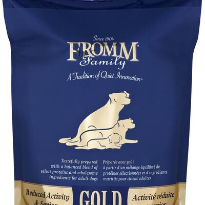 Fromm Family Reduced Activity & Senior Gold Food for Dogs, 15-lb