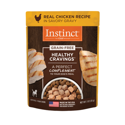 Instinct Healthy Cravings Grain-Free Real Chicken Recipe Wet Dog Food Topper
