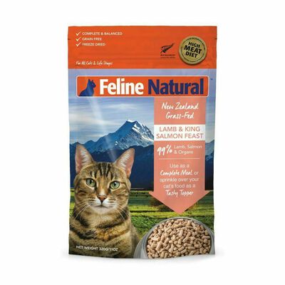 Feline Natural Lamb And Salmon Feast Freeze Dried Cat Food