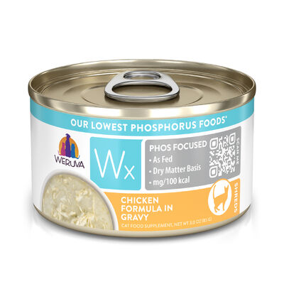 Weruva Wx Phos Focused Cat Can - Chicken Formula in Gravy, 3-oz