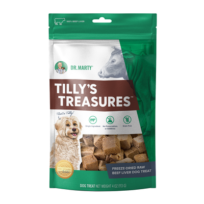 Dr. Marty Tilly's Tresures Beef Liver Dog Treat, 4-oz