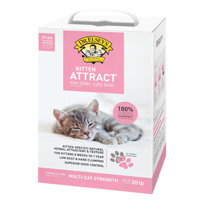 Dr. Elsey's Precious Kitten Attract Clumping Clay Cat Litter, 20-lb