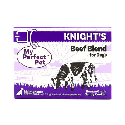 FROZEN My Perfect Pet Knight's Beef & Vegetable Gently Cooked Dog Food (8-pack), 4-lb