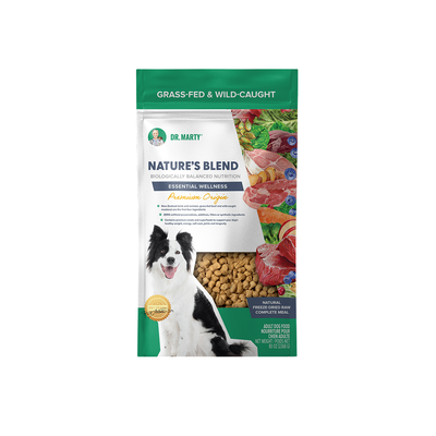 Dr. Marty Nature's Blend Essential Wellness Premium Origin Freeze Dried Raw Dog Food, 80-oz