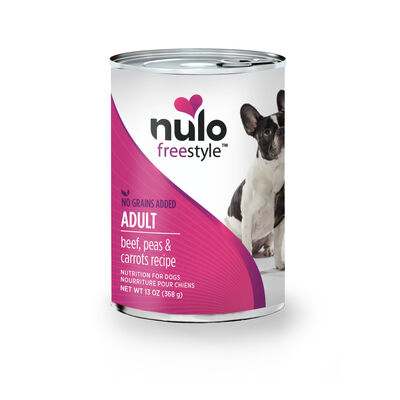 Nulo FreeStyle Dog Grain-Free Beef, Peas, & Carrots Can, 13-oz