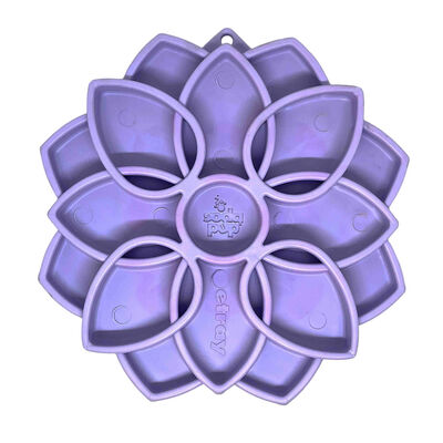 Soda Pup Mandala Softie Enrichment Slow Feeder with Suction Cups, Purple