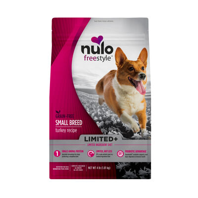 Nulo FreeStyle Small Breed Dog Limited+ Grain-Free Turkey Bag, 4-lb