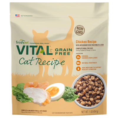 Freshpet Vital Grain Free Complete Meals For Cats 1-lb