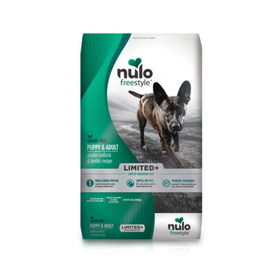 Nulo FreeStyle Puppy & Adult Dog Limited+ Grain-Free Alaksa Pollock & Lentils Bag, 22-lb