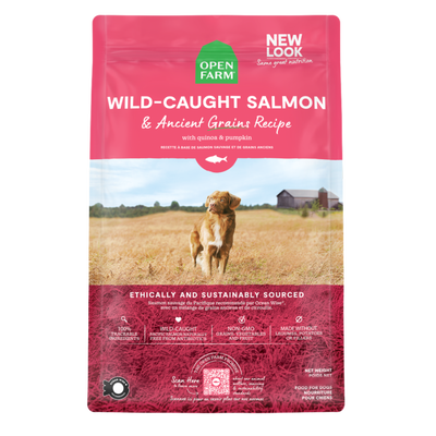 Open Farm Wild Salmon and Ancient Grains Dog Food, 4-lb