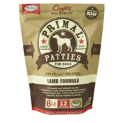 Frozen Canine Lamb Formula Patties 6-lb