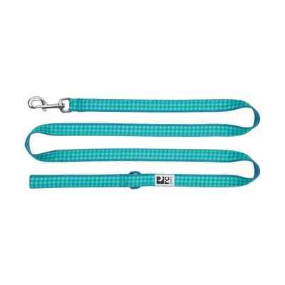 Dog Leash Green Gingham 3/4in x 6ft