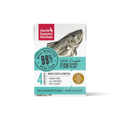 The Honest Kitchen Meal Booster: 99% Salmon & Pollock Dog Food Topper, 5.5-oz x1