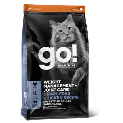 GO! SOLUTIONS WEIGHT MANAGEMENT + JOINT CARE Grain-Free Chicken Recipe for cats 3lb