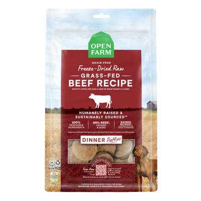 Open Farm Freeze-Dried Raw Grass-fed Beef Recipe, 17.5-oz