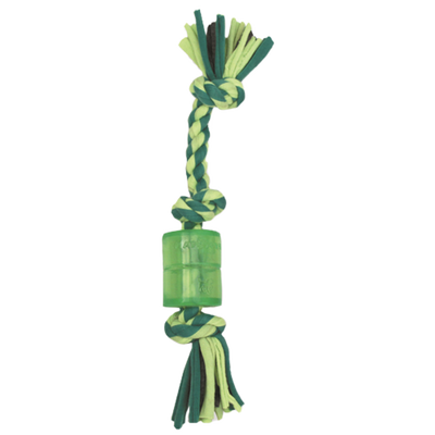 Mammoth Cloth Squeaky Rope Small Dog Toy, 10-in