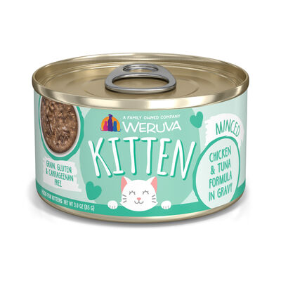 Weruva Kitten Cat Can - Chicken & Tuna Formula in Gravy, 3-oz