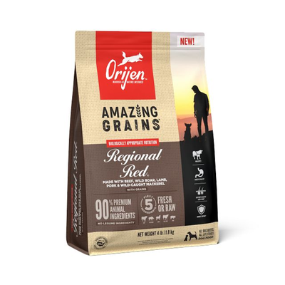 ORIJEN Amazing Grains Regional Red, 4-lb