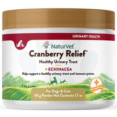 Naturvet Cranberry Relief Powder Plus Echinacea For Dogs And Cats, 50-g
